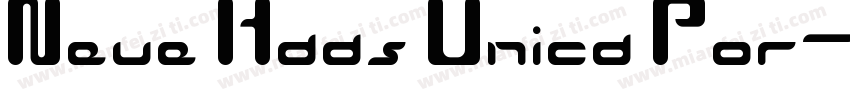 Neue Haas Unica Por字体转换